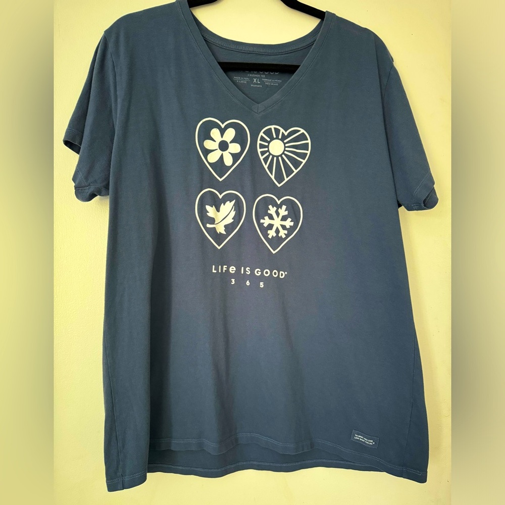 Life is Good women’s XL T shirt, excellent condition